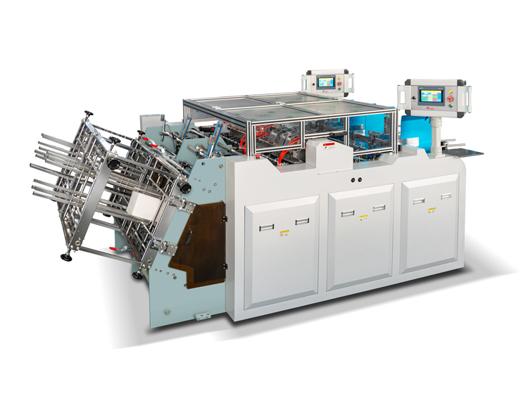 HS-HBJ-1400DL Full Servo Independent Double Station Paper Box Making Machine